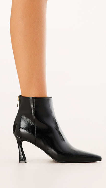 Scotty Boots - Black Crinkle Patent