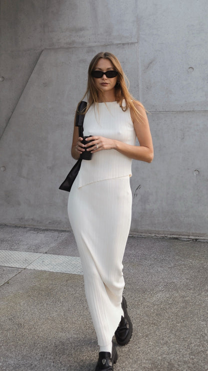 Isla Maxi Skirt - Cream
